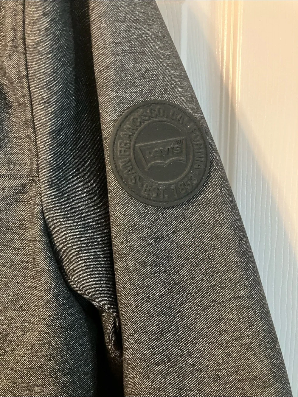 Levi's Softshell Sherpa-Lined Hooded Gray Performance Jacket Mens Sz S  New!
